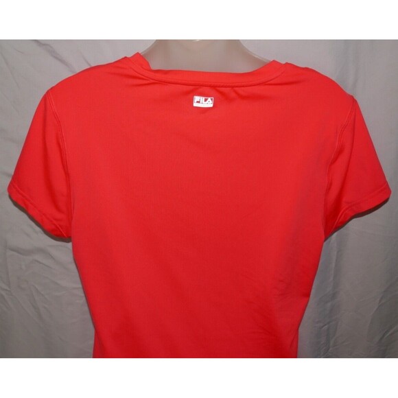 Fila Sport Performance Bright Pink Abstract Print Short Sleeve L Athletic Top - Picture 8 of 10